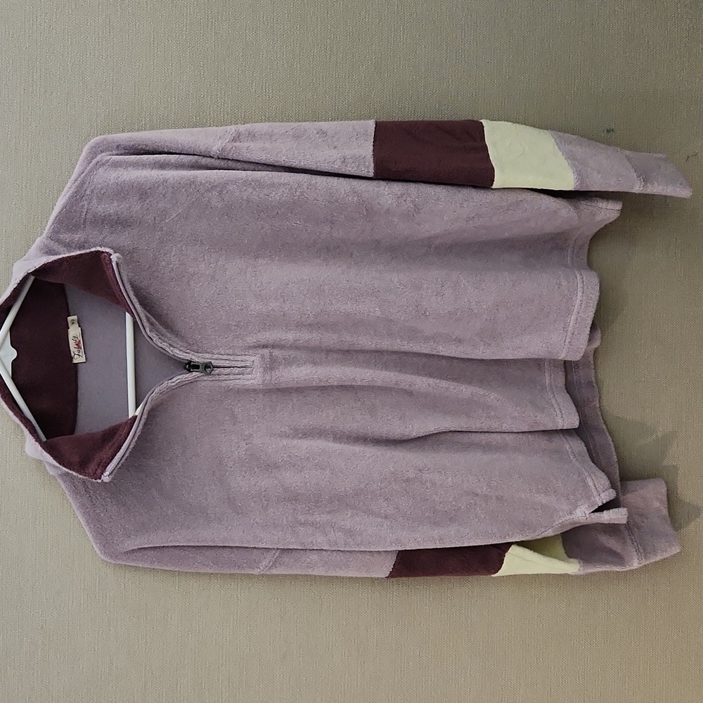 Faherty Cabana Towel Terry Quarter Zip Size Medium - Picture 2 of 12